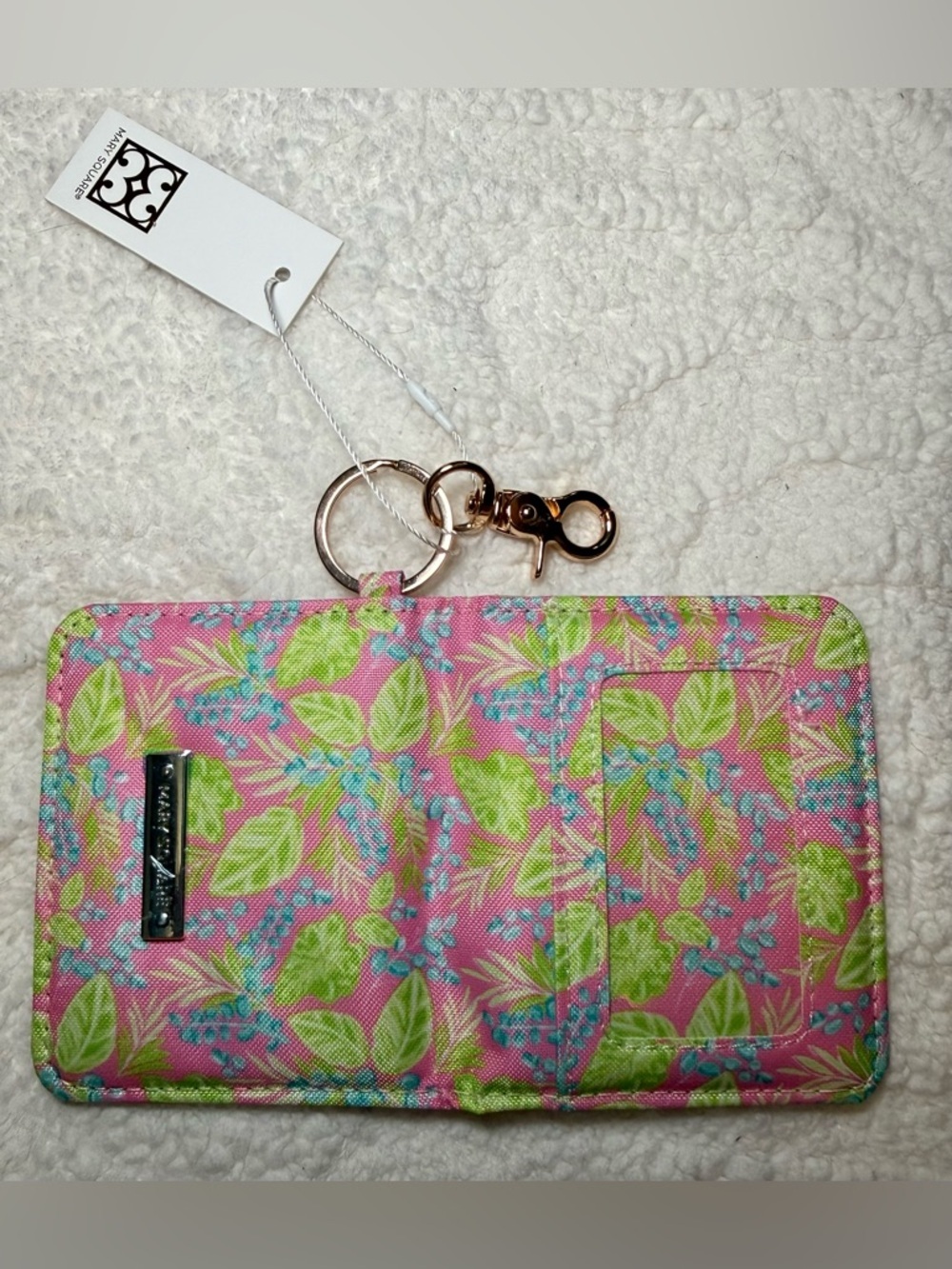 Marc Square Pink Floral Key Wallet - Picture 6 of 7